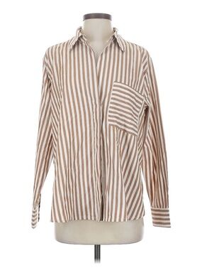 French Connection Relaxed Striped Popover Shirt, XS